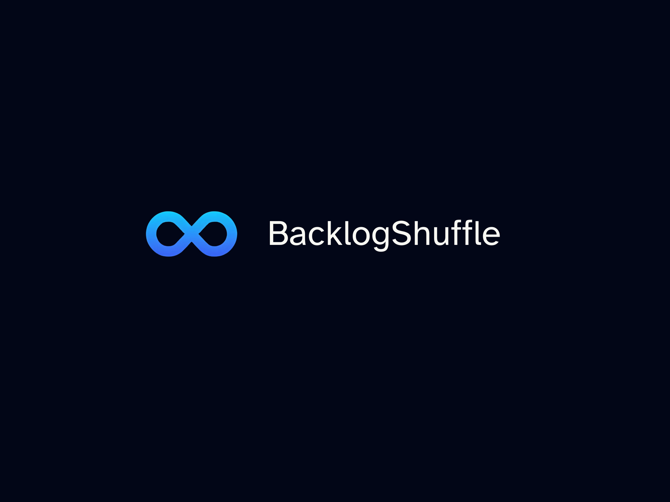 Cover image for BacklogShuffle app showing the title with a shuffle icon